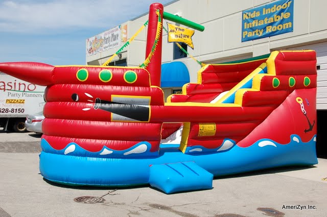 Pirate Ship | Inflatable Slide & Obstacle Course | Chicago